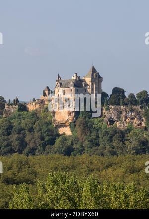 Chateau de Montfort im Tal der Dordogne. Frankreich Stockfoto