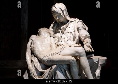 Vatikan, Rom - 07 März, 2018: Replik von Michelangelo Pieta in der Pinacoteca Galerie in der Vatikanischen Museen ausgestellt Stockfoto