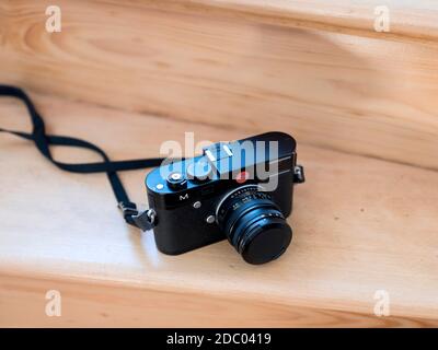 Leica M Entfernungsmesser Kamera Stockfoto