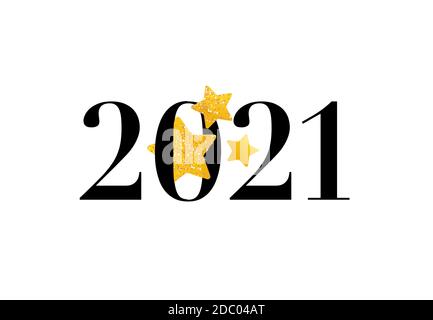 Klasse 2021. Logo der Graduierung. Vorlage für Karte Stock Vektor