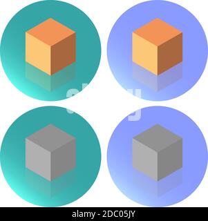 Vector 3D Geschäftszahlen, Grafiken für das Web und mobile . Seth flache Symbole. EPS 10 Stock Vektor