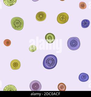 Abstrakte vintage farbigen Kreisen nahtlose Muster Stockfoto
