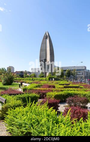 Rzeszow, Polen - 26. August 2020: DENKMAL für den revolutionären Akt von Marian Konieczny im Stadtzentrum Stockfoto