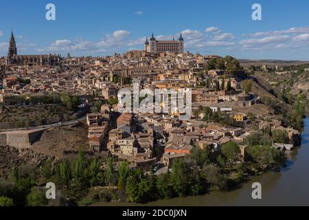 Blick auf Toledo vom Mirador del Valle, Spanien Stockfoto