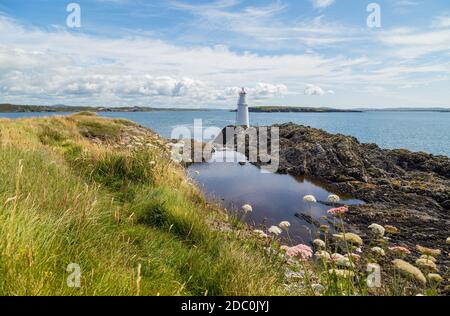 Kupfer Point Lighthouse, Long Island, County Cork. West Cork, Irland Stockfoto