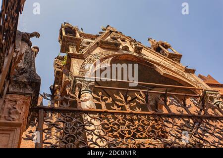 Arche Scaligere in Verona in Italien, ein altes Grab im historischen Stadtzentrum Stockfoto