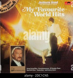 James Last My Favourite World Hits, Vinyl LP Album Cover Stockfoto