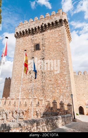 Parador del castillo de Alarcón. Provincia de Cuenca. Castilla la Mancha. España. Stockfoto