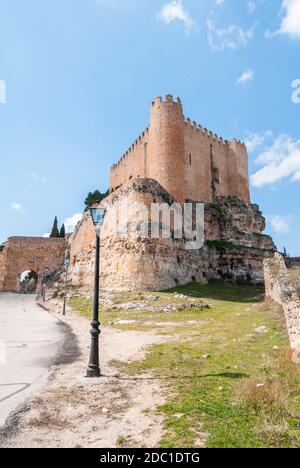 Castillo de Alarcón. Provincia de Cuenca. Castilla la Mancha. España. Conjunto histórico artístico. Stockfoto