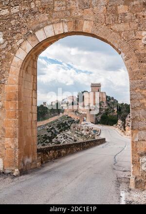 Castillo de Alarcón. Provincia de Cuenca. Castilla la Mancha. España. Stockfoto