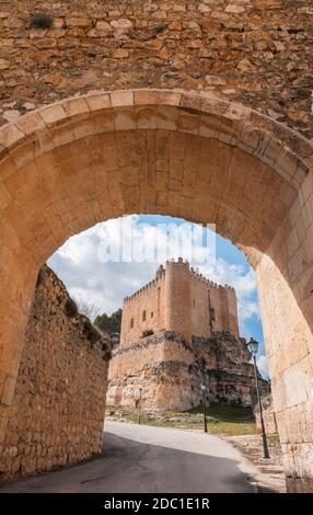 Castillo de Alarcón. Provincia de Cuenca. Castilla la Mancha. España. Stockfoto