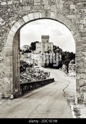 Castillo de Alarcón. Provincia de Cuenca. Castilla la Mancha. España. Stockfoto