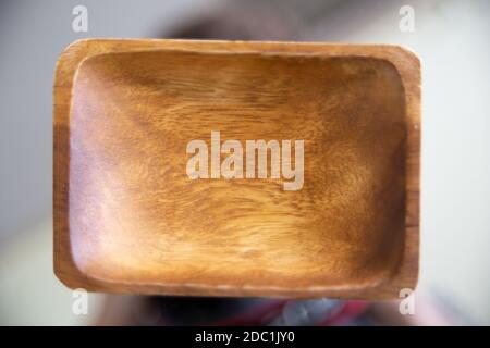 Dekorative handgemachte Holzschale Stockfoto