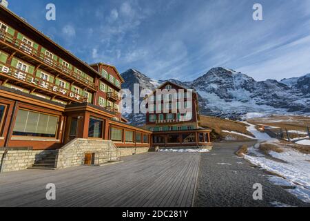 Kleine Scheidegg, Jungfrau Region, Berner Oberland, Schweizer Alpen, Schweiz, Europa Stockfoto