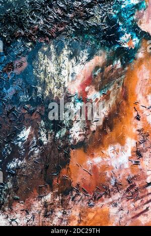 Aquarellmalerei. Marmor Aquarell Hintergrund. Nasse Papiertextur. Stockfoto