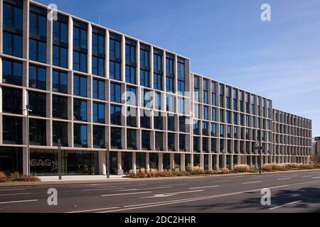 Der Hauptsitz der GAG Immobilien AG im Kölner Stadtteil Kalk. Die Hauptverwaltung der GAG Immobilien AG im Stadtteil Kalk, Köln Stockfoto
