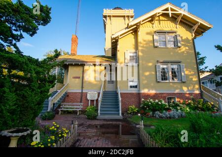 Das historische Hereford Lighthouse wurde im viktorianischen Stil in Wildwood gebaut New Jersey Stockfoto