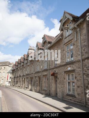 Cirencester, Gloucestershire, UK 05 15 2020 Häuser im Stadtzentrum von Cirencester in Gloucestershire, UK Stockfoto