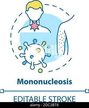 Symbol für Mononukleose-Konzept Stock Vektor