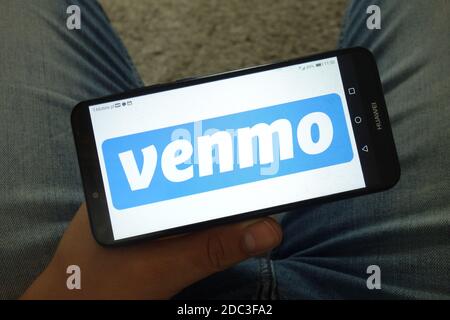 KONSKIE, POLEN - 29. Juni 2019: Venmo-Logo auf dem Handy angezeigt Stockfoto