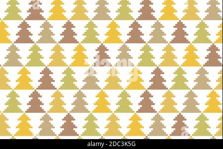 Nahtloses Vektorpixel-Muster. Weihnachten gestrickt Hintergrund Stock Vektor
