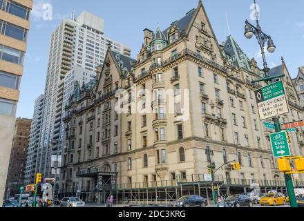 Die Historic Dakota Apartments in Central Park West Manhattan, New York City, USA Stockfoto