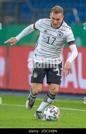 David RAUM (GER) mit Ball, Einzelaktion mit Ball, Aktion, Fußball Laenderspiel, U21, EM- Qualifikationsspiel, Deutschland (GER) - Wales (WAL) 2: 1, am 17. November 2020 in Braunschweig. ¬ Verwendung weltweit Stockfoto