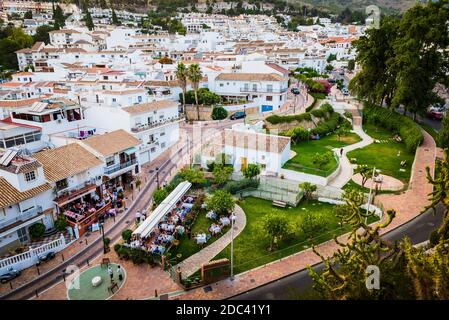 Blick von oben, Häuser und Dächer. Benalmádena, Málaga, Costa del Sol, Andalusien, Spanien, Europa Stockfoto