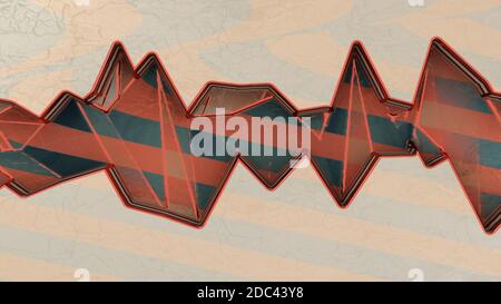 Flüssige Kunsttextur. Abstrakter Hintergrund mit Farbmischeffekt. Flüssiges Acryl mit zufällig gemischten Farben. Flüssige Farbe mit Vergoldung. Kann als verwendet werden Stockfoto