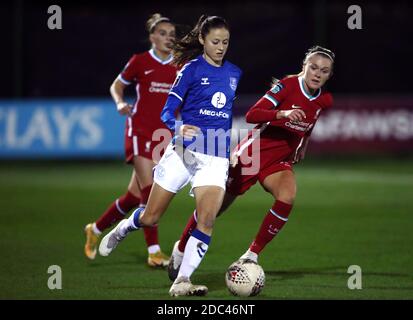 Evertons Danielle Turner beim Continental Cup Spiel im Walton Hall Park, Liverpool. Stockfoto