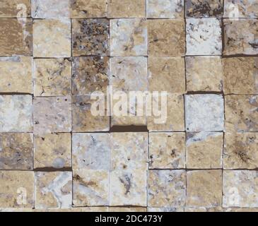 Die Textur von Naturstein, Sandstein, Kalkstein, Granit Stock Vektor