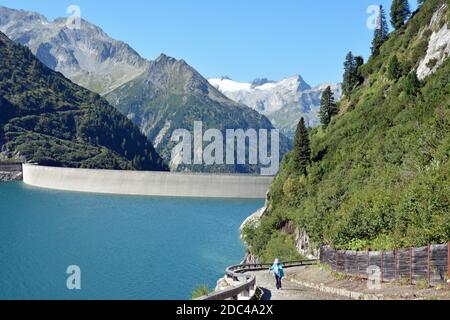 Zillergründl Stausee in den Zillertaler Alpen Stockfoto