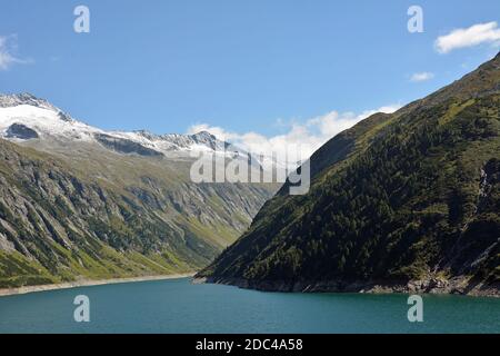 Zillergründl Stausee in den Zillertaler Alpen Stockfoto