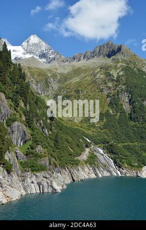 Zillergründl Stausee in den Zillertaler Alpen Stockfoto