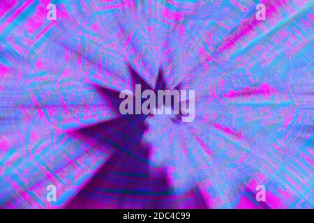 Eine abstrakte psychedelischen Spirale Hintergrundbild. Stockfoto