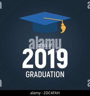 Klasse der 2019 Graduuarion Ausbildung Hintergrund. Abbildung Stockfoto