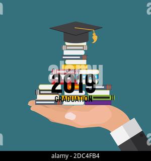 Klasse der 2019 Graduuarion Ausbildung Hintergrund. Abbildung Stockfoto