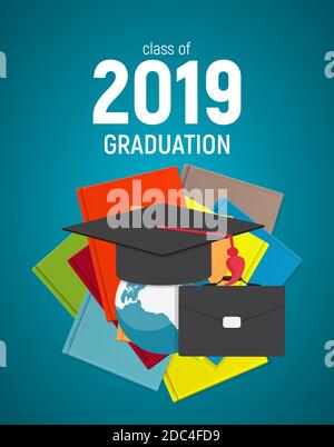 Klasse der 2019 Graduuarion Ausbildung Hintergrund. Abbildung Stockfoto