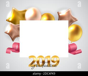 Klasse der 2019 Graduuarion Ausbildung Hintergrund. Abbildung Stockfoto