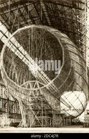 Bauarbeiten und Details der Graf Zeppelin LZ 127 Stockfoto