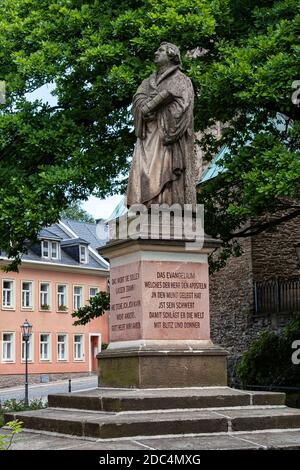 Annenkirche, Annaberg-Bucholtz, Sachsen, Deutschland, wo martin Luther einst Zuflucht hatte und predigte. Stockfoto