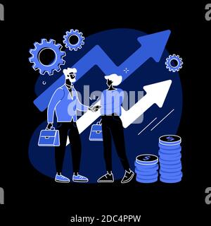 Business-to-Business Sales Abstract Concept Vector Illustration. Stock Vektor