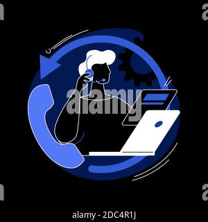 Abstraktes Konzept der Services Vektordarstellung. Stock Vektor