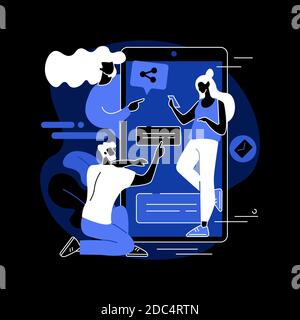 Millennials abstraktes Konzept Vektor Illustration. Stock Vektor