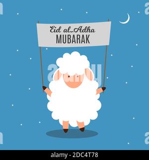 Eid al-Adha, Kurban Bayrami muslim Festival of Sacrifice. illustrator Stockfoto