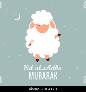 Eid al-Adha, Kurban Bayrami muslim Festival of Sacrifice. illustrator Stockfoto