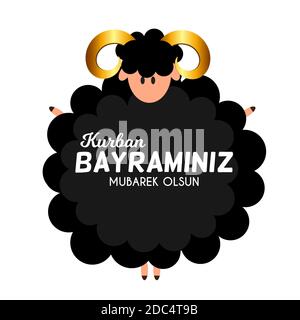 Eid al-Adha, Kurban Bayrami muslim Festival of Sacrifice. illustrator Stockfoto