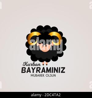 Eid al-Adha, Kurban Bayrami muslim Festival of Sacrifice. illustrator Stockfoto