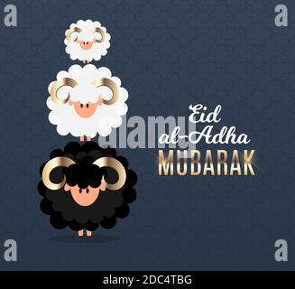 Eid al-Adha, Kurban Bayrami muslim Festival of Sacrifice. illustrator Stockfoto