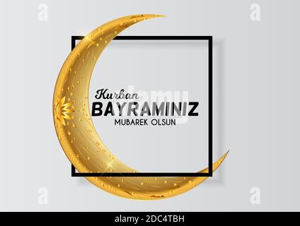 Eid al-Adha, Kurban Bayrami muslim Festival of Sacrifice. illustrator Stockfoto